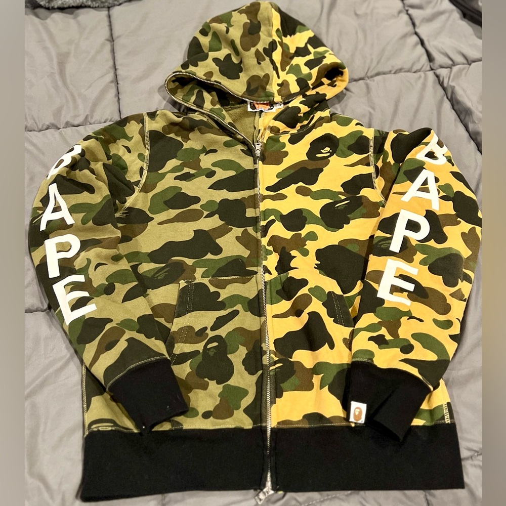 BAPE 1st Camo Half Full Zip Hoodie